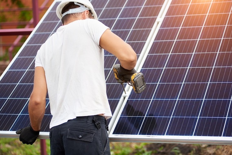 solar system installation for home